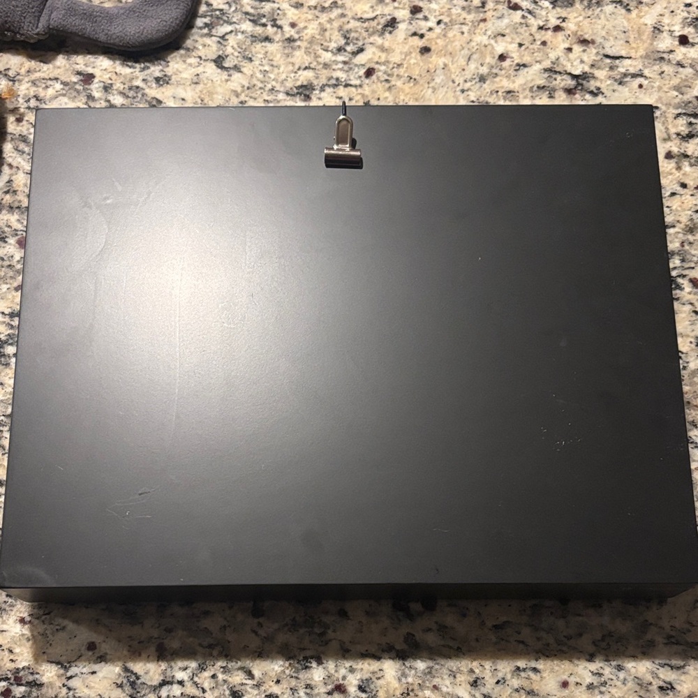 Black Art Frame with Storage